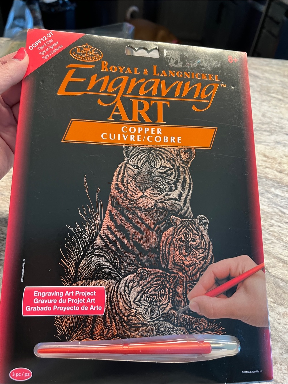 Copper Tiger Engraving Art Kit NIP